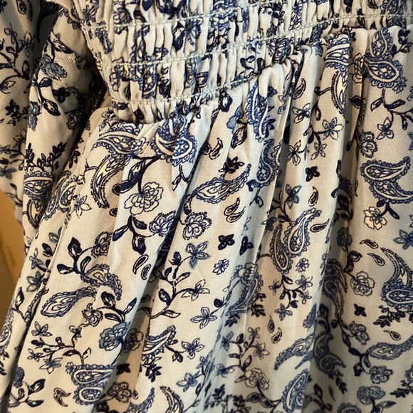 Blue Paisley Floral Print Dress - Picture 8 of 8
